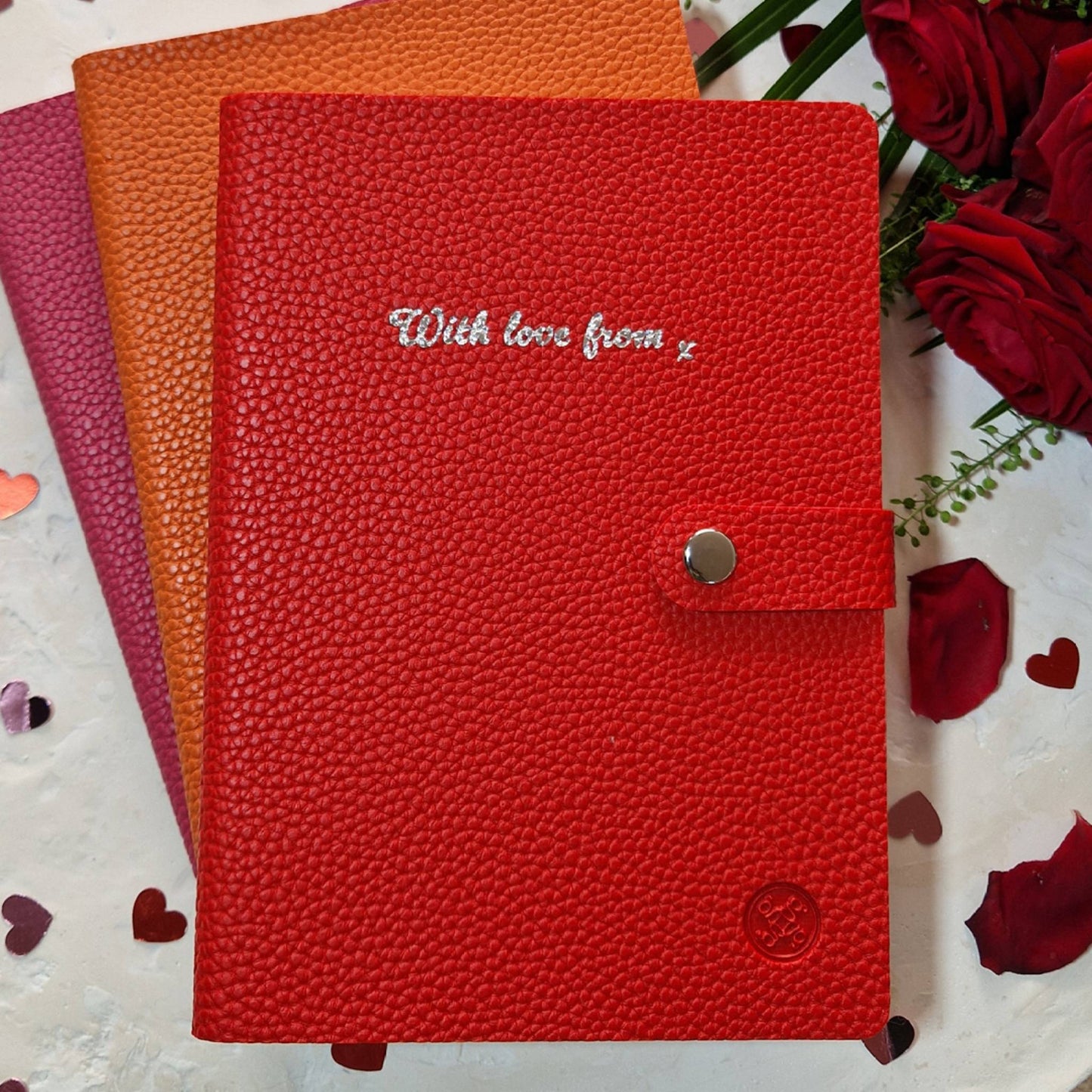Orange A5 Valentine's Notebook