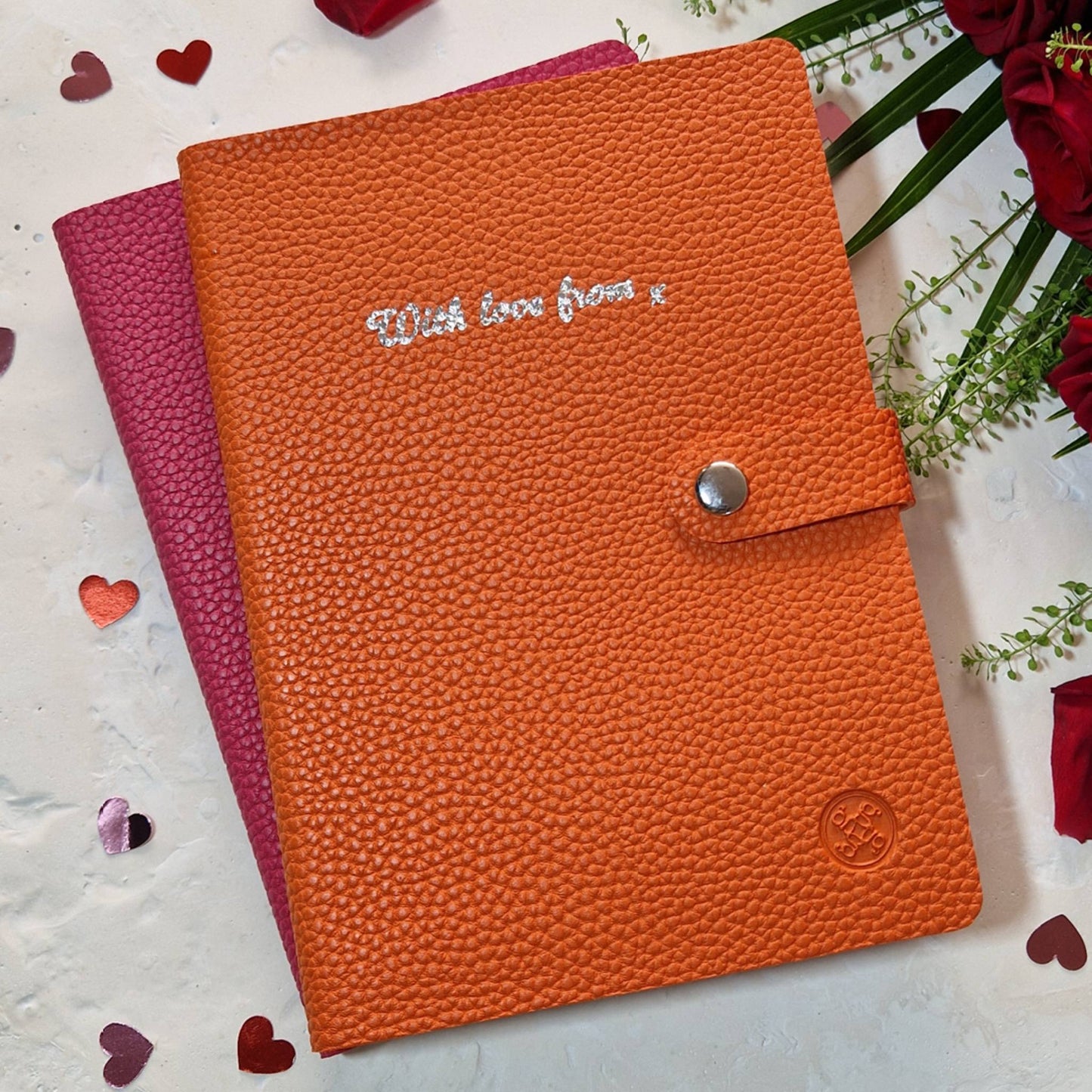 Orange A5 Valentine's Notebook