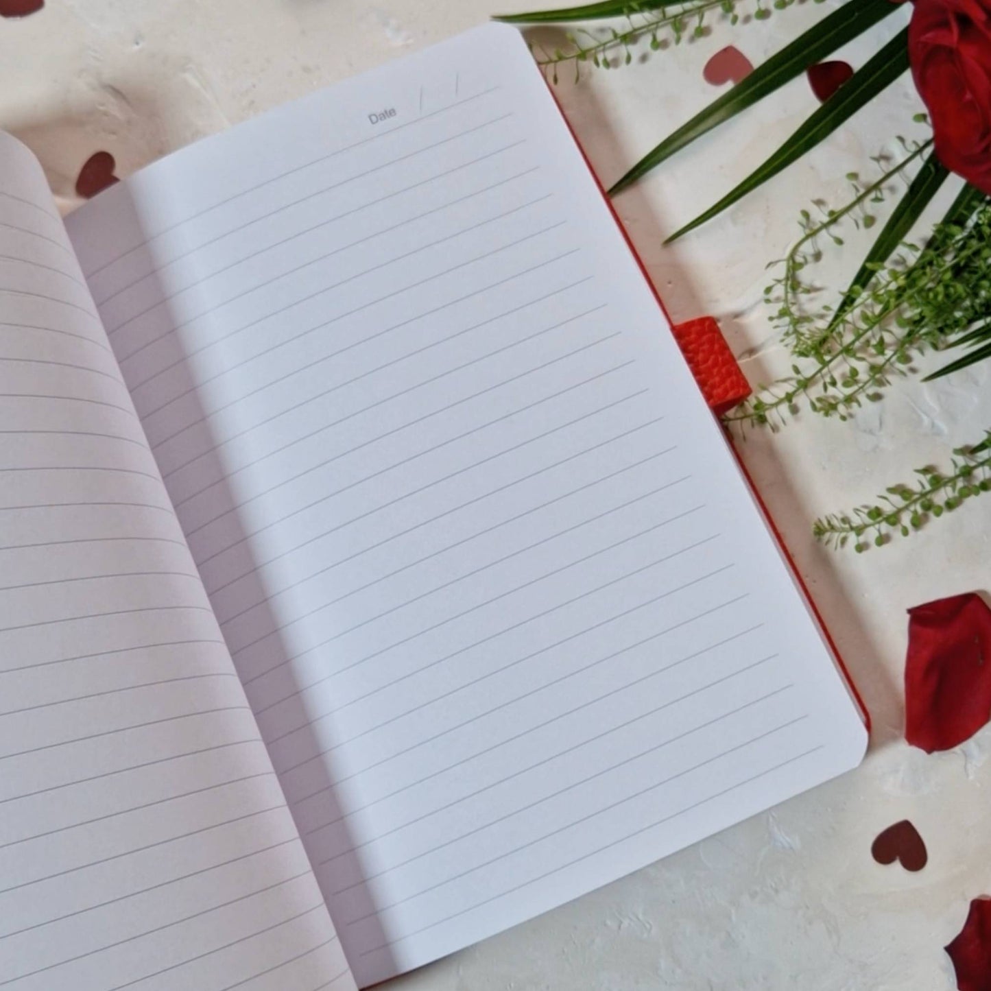 Red A5 Valentine's Notebook